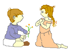 Gif animé amour enfants